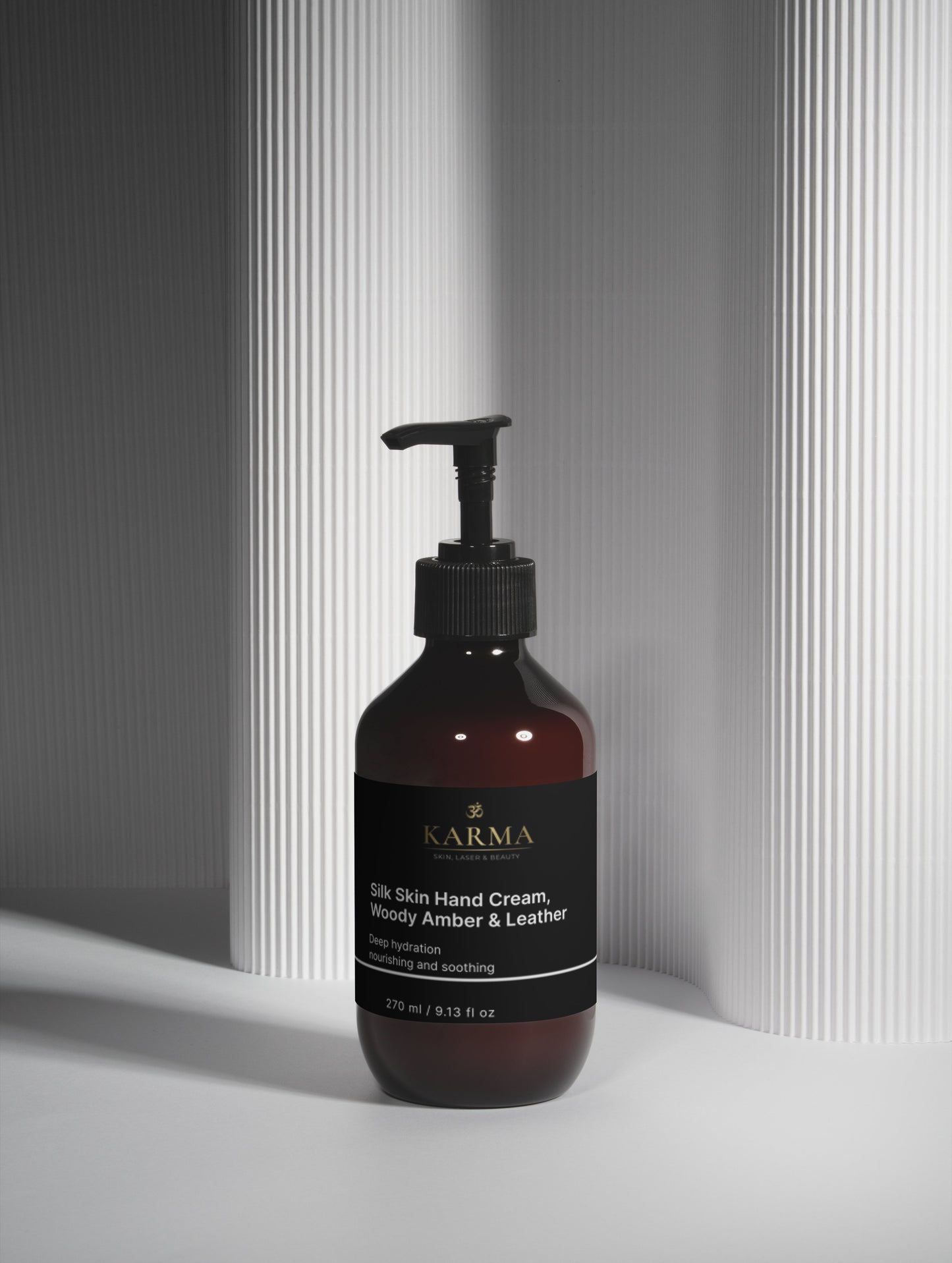 Karma's Silk Skin Hand Cream, Woody Amber & Leather