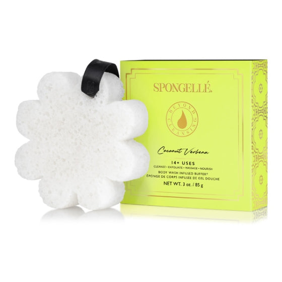 SPONGELLÉ Private Reserve Body Buffer – Eucalyptus Rain, Luxuriöser Duschschwamm