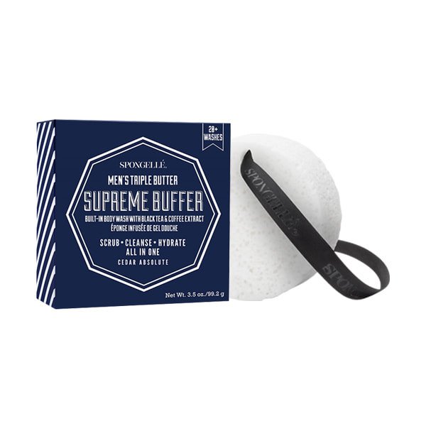 Spongellé Men's Supreme Buffer Cedar Absolute.