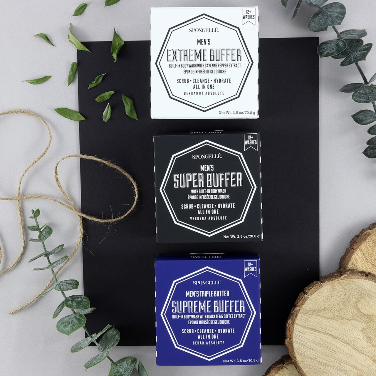 Spongellé Men's Extreme Buffer Bergamot Absolute